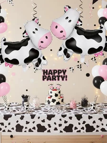 Шаров стоящих корова фольгированных для оформления детских и фермерских вечеринок 2 шт