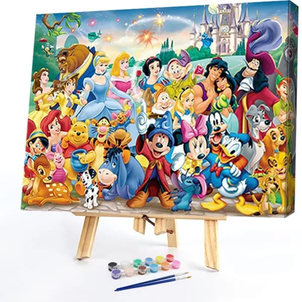 картина по номерам серия животные, 50x40 см, без рамки