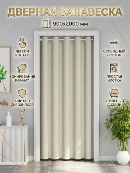 Дверь межкомнатная, Полиэстер с ПВХ покрытием, 900x2000, Глухая