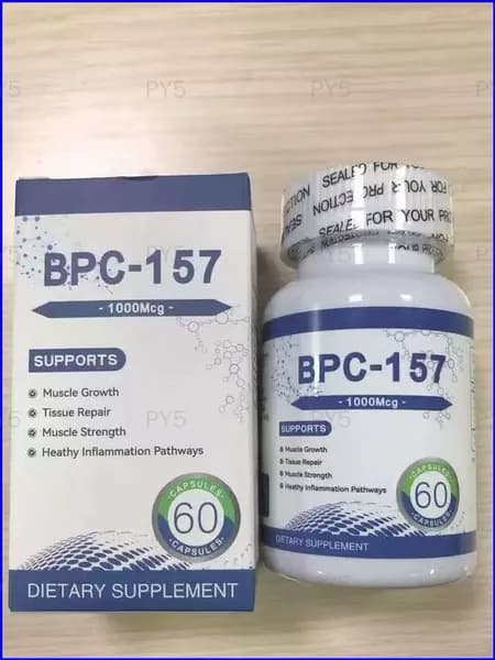 Пептид BPC157 в форме премиум капсул, 60 штук, для восстановления мышц и тренировок, безглютеновая добавка с новым защитным соединением, не содержит ГМО