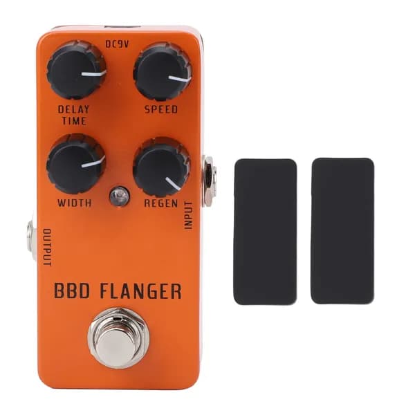 Аналоговая мини-портативная педаль Flanger для бас-гитары с истинным байпасом DC9V