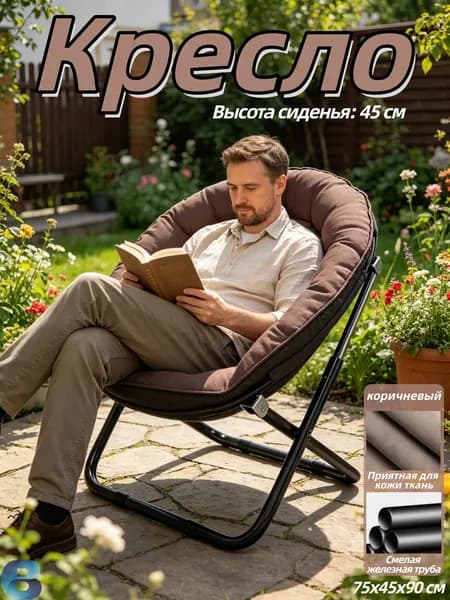 Кресло , 1 шт., 75х45х90 см