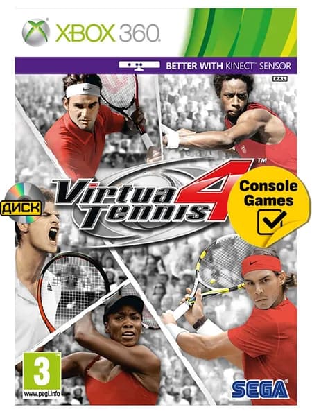 Игра Virtua Tennis 4 (XBox 360