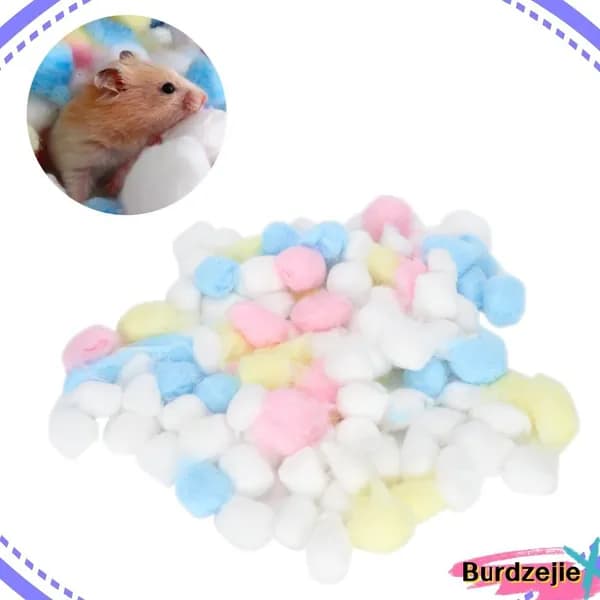 Коттоновые шары для хомяков, мягкие, безопасные и красочные, для уюта домашних любимцев
