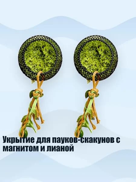 Укрытие для пауков-скакунов с магнитом и лианой, - Раздел В