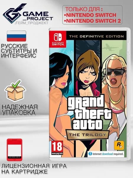 Игра Grand Theft Auto (GTA): The Trilogy (Nintendo Switch, Русские субтитры)