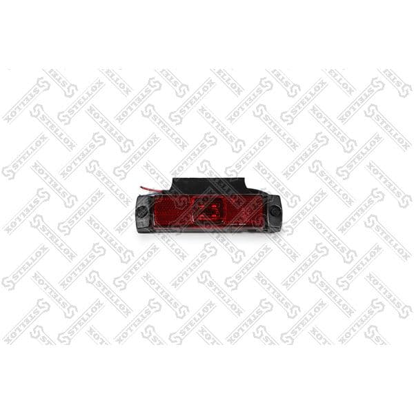 Фонарь габаритный !красный прямоугольный led, 24v, 130x31 с г-кронштейном universal STELLOX 87-33519-SX, oem 0867495