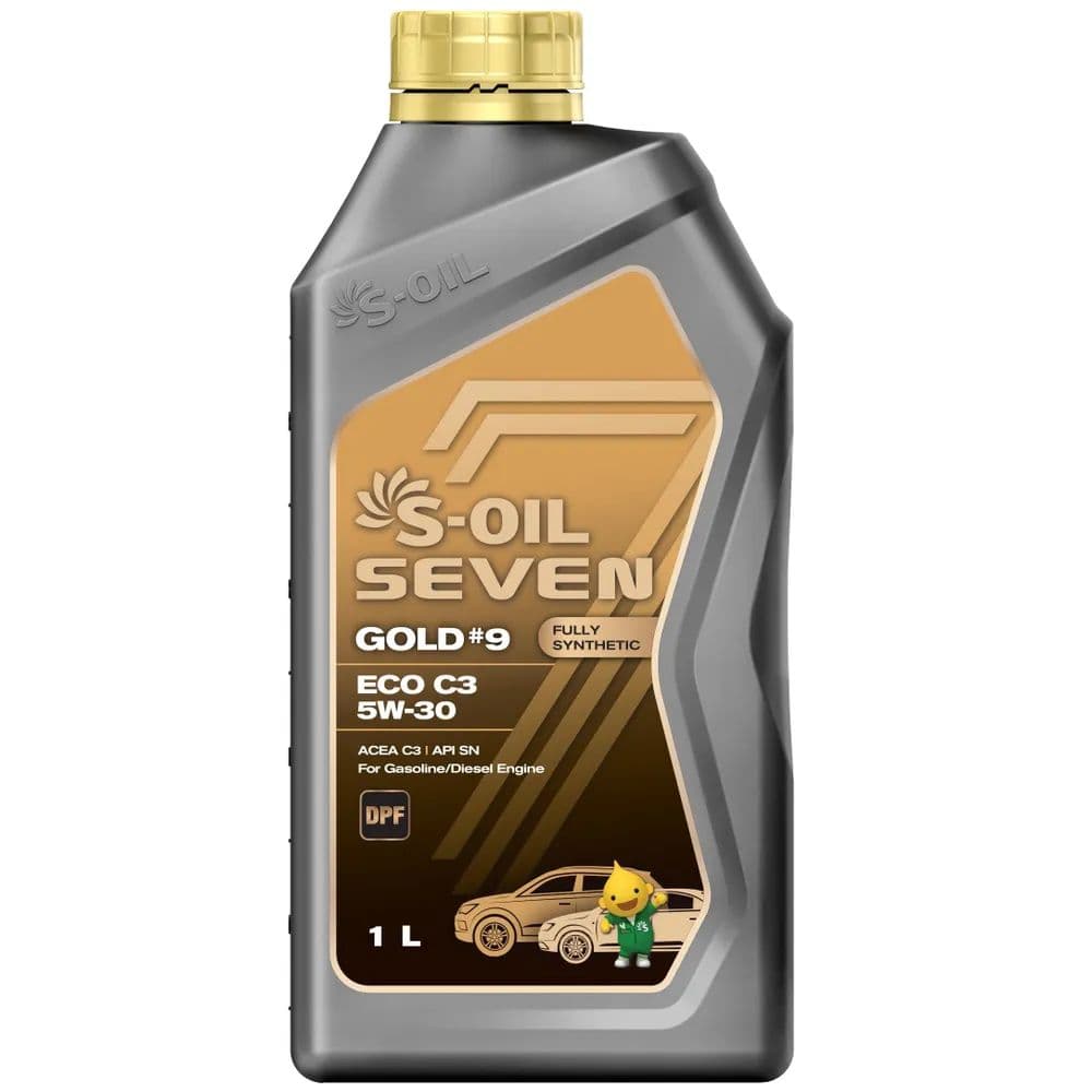 S-OIL SEVEN GOLD #9 ECO C3 5W-30 Масло моторное, Синтетическое, 1 л