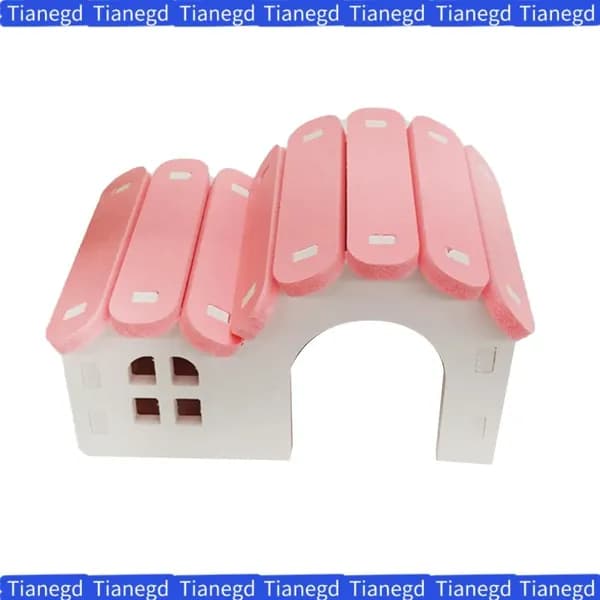 Уютный домик для хомяков, из PVC, компактный, для мелких грызунов