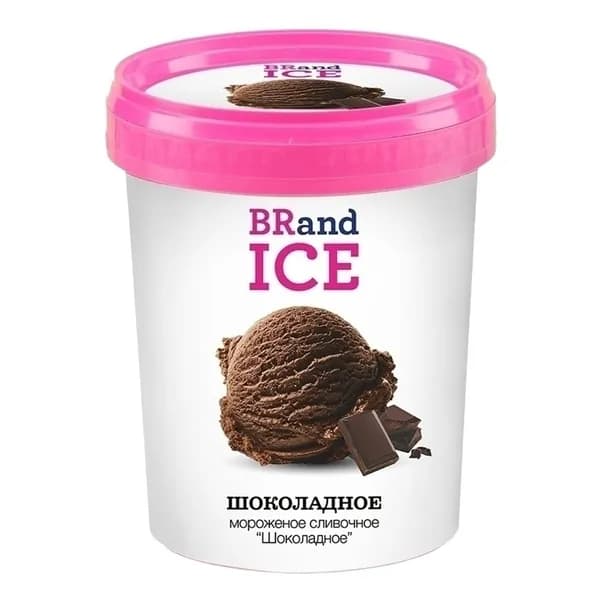 Мороженое сливочное BRandICE Шоколадное 12% 600 г