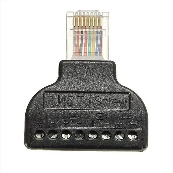 Разъем-Адаптер RJ45 На 8-Контактный Терминал