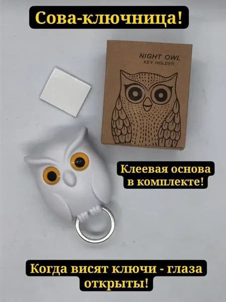 Ключница в виде мудрой совы