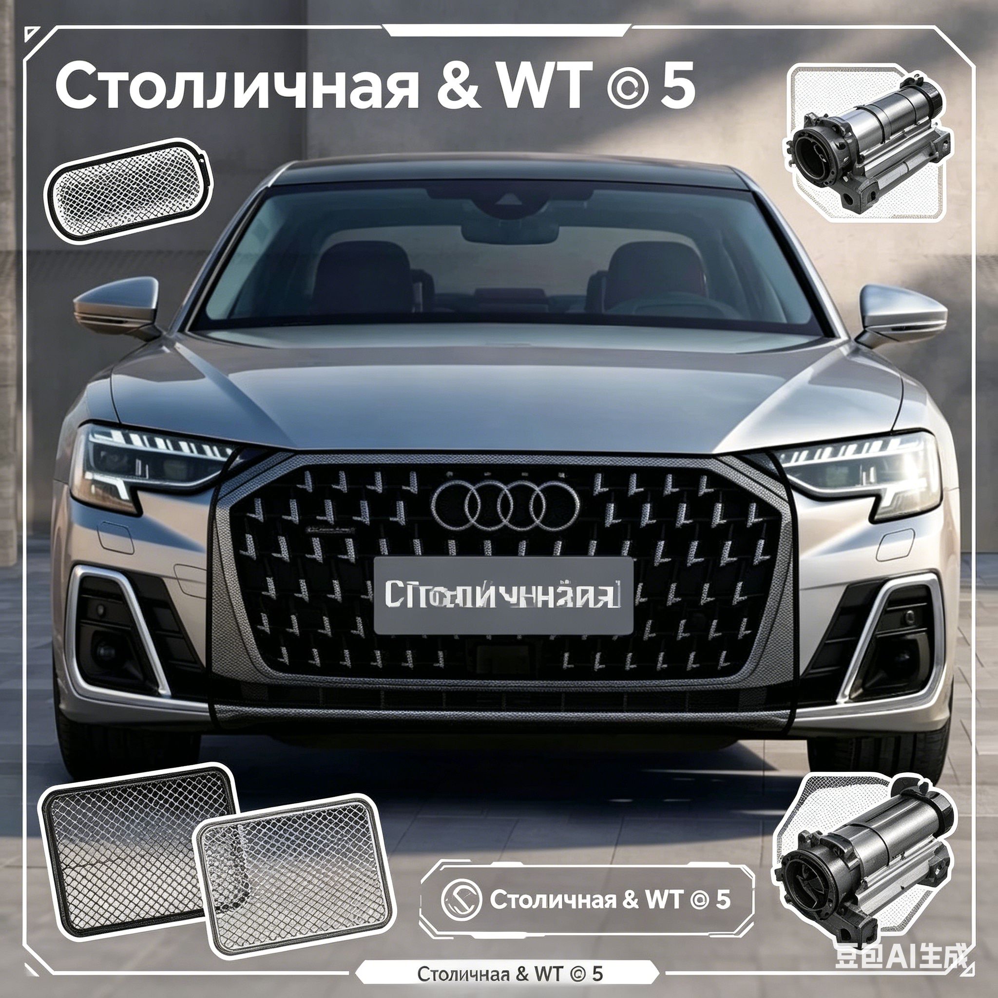 Защита внешних частей автомобиля на кузов, 1 шт.