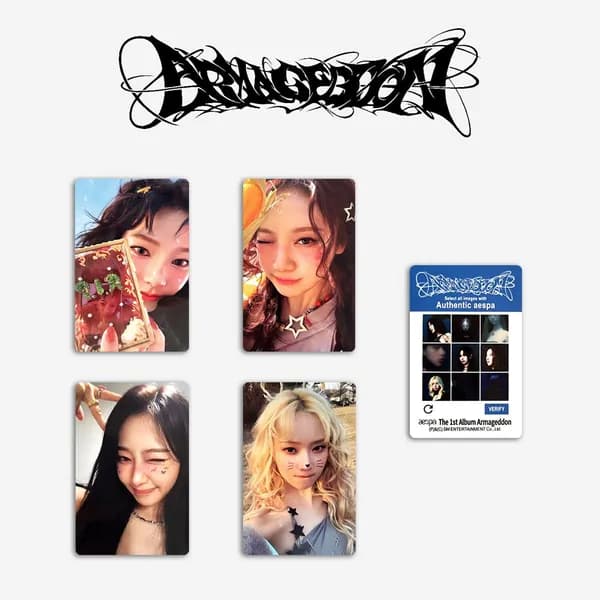 Карточки Aespa Armageddon K-Pop карточки коллекционные 4/5шт 5.4*8.6cm