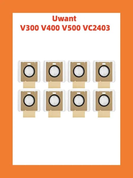 Мешок для сбора пыли для пылесоса, совместимый с Uwant V300 V400 V500 VC2403, запасные части