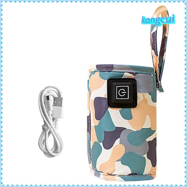 USB-сумка для подогрева бутылочек с молоком Крышка для детской бутылочки камуфляжного белого цвета