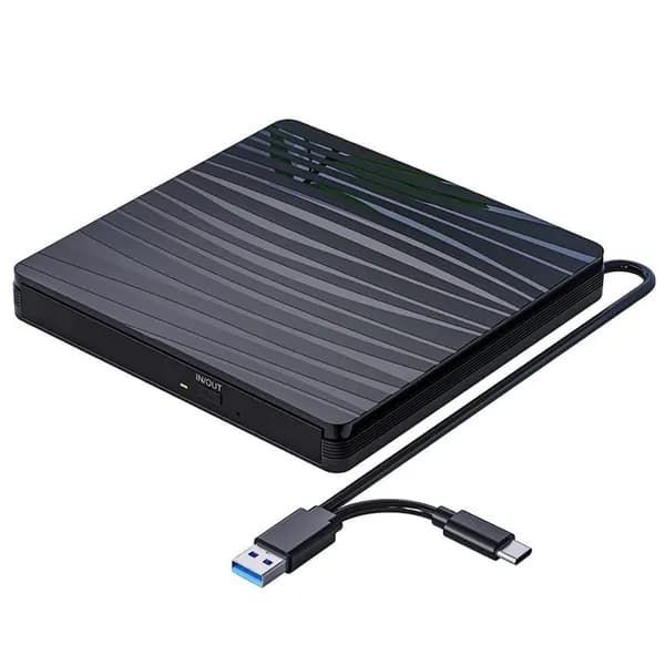 Внешний CD/DVD-привод для ноутбука с USB 3.0/Type-C, записью и чтением дисков