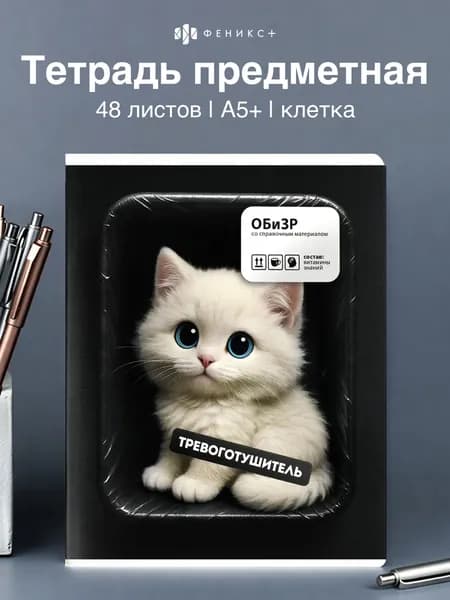 Тетрадь предметная по ОБиЗР в клетку 48 листов Феникс+