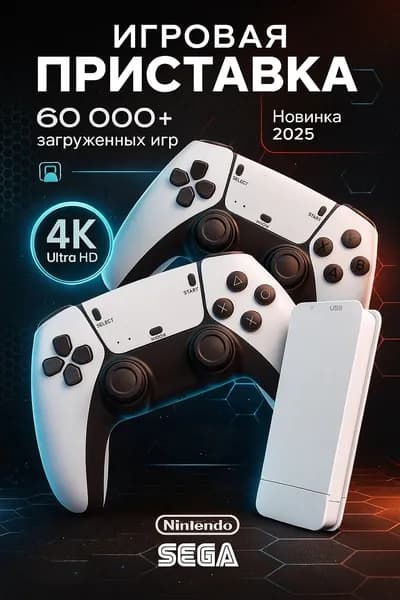 Консоль игровая, приставка игровая для телевизора, Game Stick M15 с играми Junior, Sega, Плейстейшн 128 гб