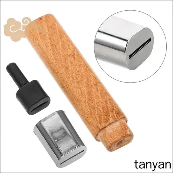 Модульная деревянная ручка для замены на кухонных инструментах 11.70x2.30x1.80cm