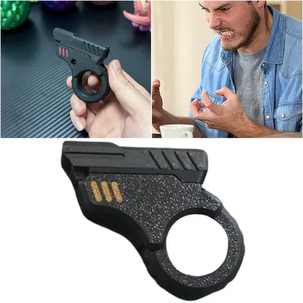 3D-печать револьвер M1911 с функцией нажатия и вращения, черный, магнитный антистресс-игрушечный механизм