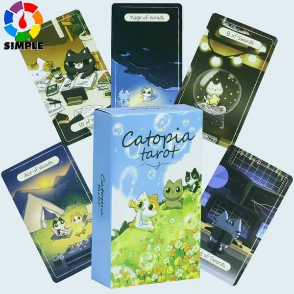 Таро Катопия карта Таро на кошачью тематику. Catopia Tarot-cat-themed Tarot Card