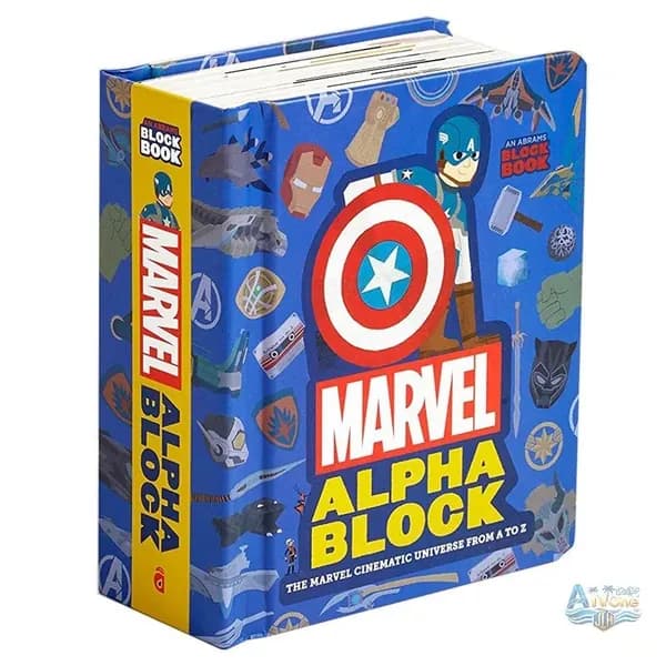 Книга-азбука Marvel Alphablock: Вселенная Marvel от А до Я, панельная книга на английском языке