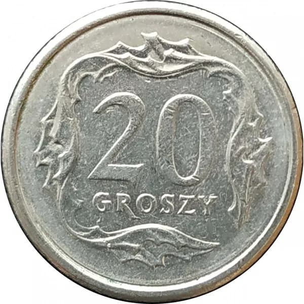 20 грошей 2009 Польша из оборота