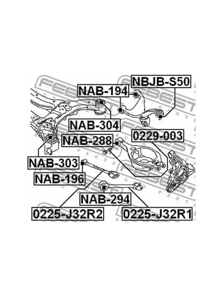 Болт с эксцентриком NISSAN MURANO RUS MAKE Z51R