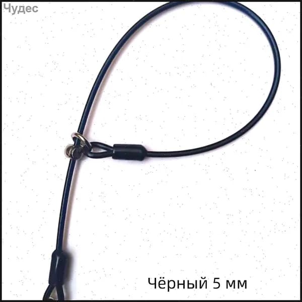 Корректор-удавка поведения собак, ринговка 60 см желто-зеленый чёрный 5mm