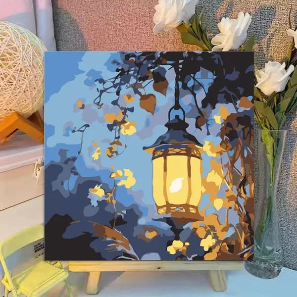 Картина по номерам на холсте с подрамником 20*20CM