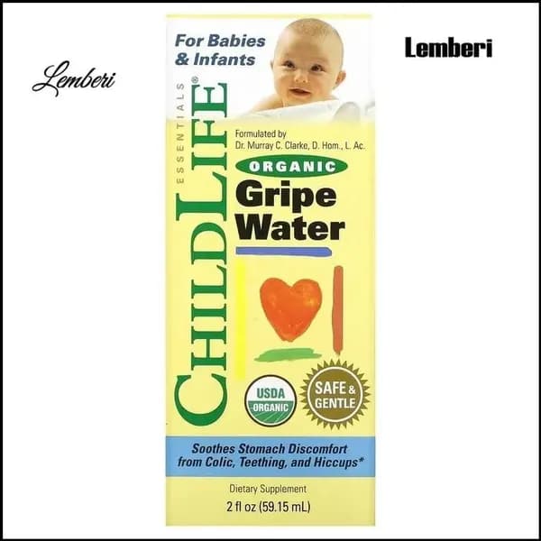 ChildLife Essentials, Gripe Water, Органическая Вода против Коликов, 59,15 мл.