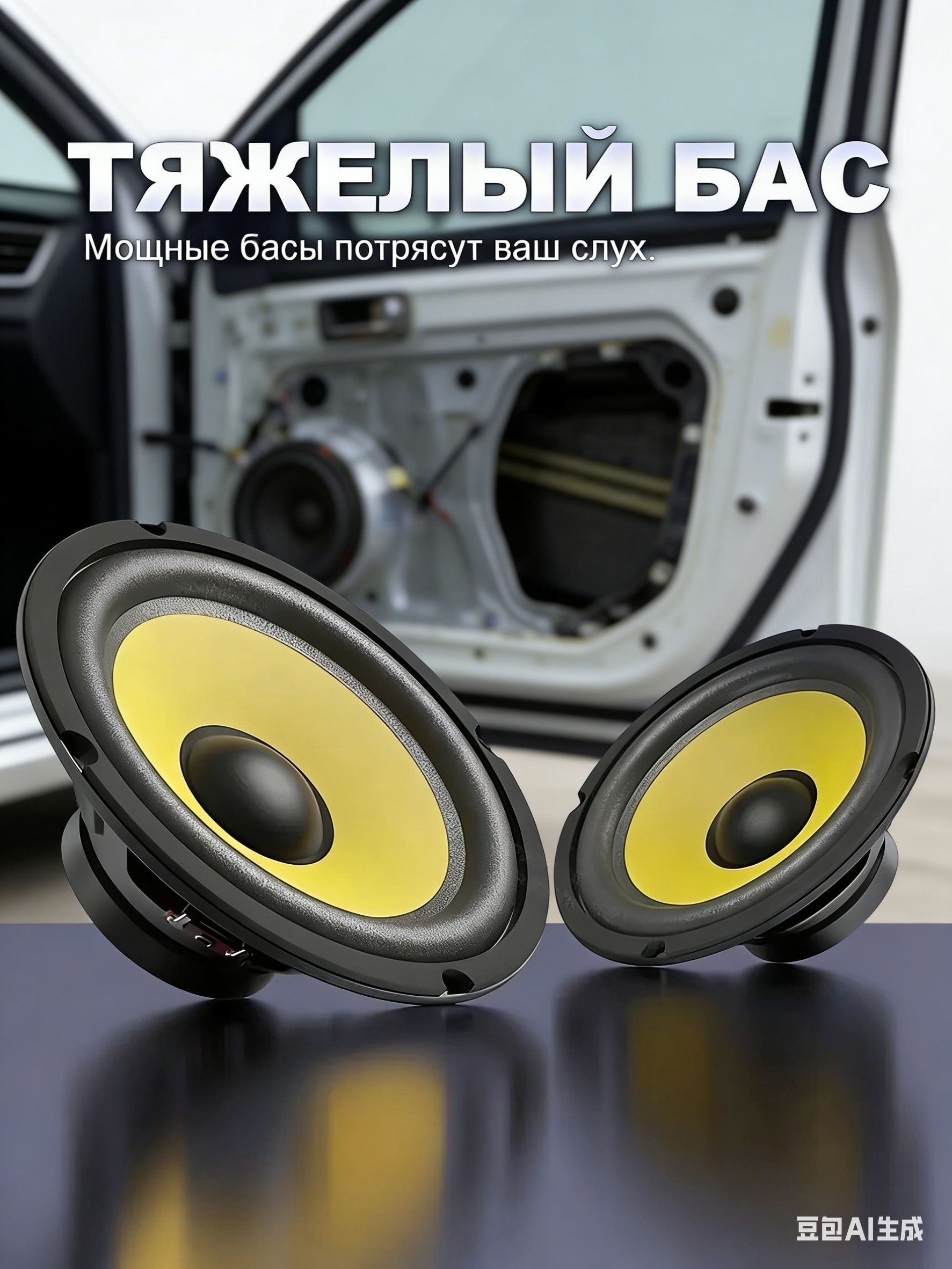 Сабвуфер автомобильный, 13 см (5 дюйм.)