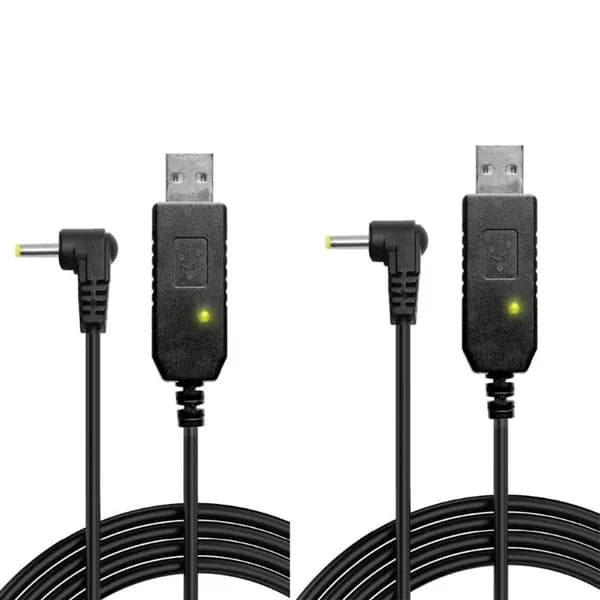 (2 шт) USB-кабель для прямой зарядки раций 5R/UV82 (2.5 мм штекер) - 2 шт