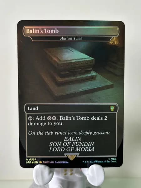 Портативные карты MTG Настройка и прокси высококачественной фольги Могила Балина