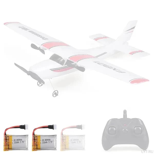 FX801 Самолет Cessna 182 2.4GHz 2CH RC с 3 аккумуляторами