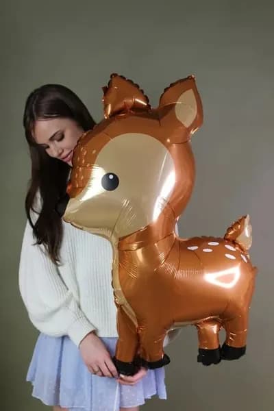воздушные шары из фольги с оленями, 1 шт.
