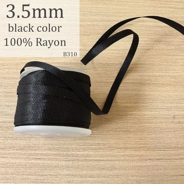 100% вискозная лента для вышивки, шитья и украшения кукол 3.5mm