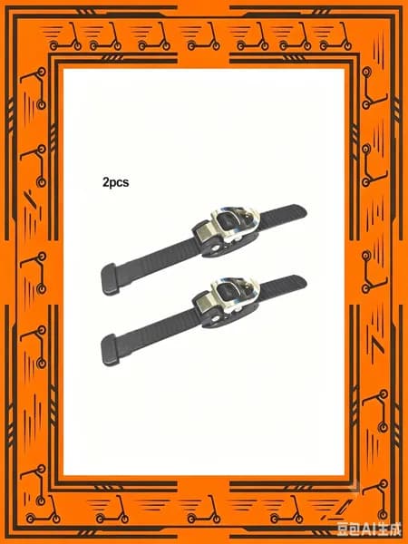 2 шт. Inline замки для роликовых коньков, ПВХ, 150x15мм, чёрные, вес 20г, партия 1 пачка, практичные