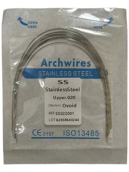 Дуги ортодонтические фиксаторы Stainlees Steel Вверх 0.20
