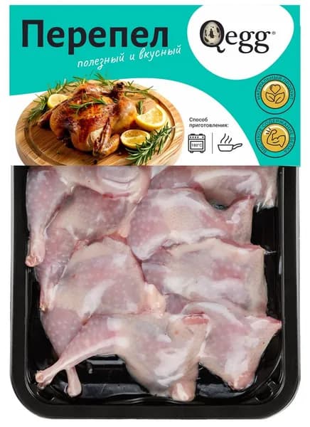 Мясо перепела Qegg задняя четвертинка, 350г