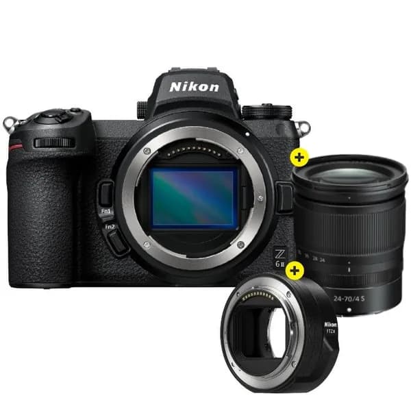 фотоаппарат Nikon Z6II Kit Nikkor Z 24-70mm f/4S Black + FTZ II адаптер