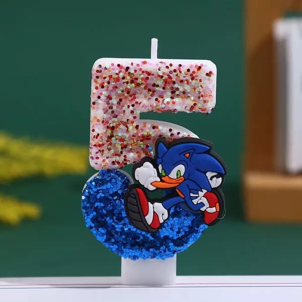 Свечи церковные цифра 5 "Без отдушки", 7.5 см х 4 см, 1 шт