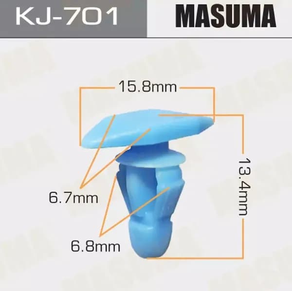 Клипса пластмассовая KJ-701 Masuma