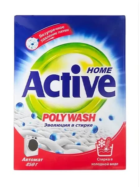 Стиральный порошок "Poly Wash" Polymer Enzyme, 450 грамм