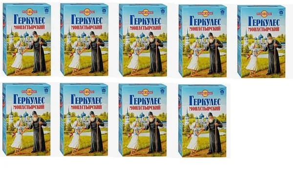 Русский Продукт Геркулес Монастырский, 500 г, 9 шт
