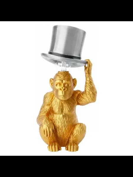 Настольная лампа Monkey с котелком для спальни и офиса