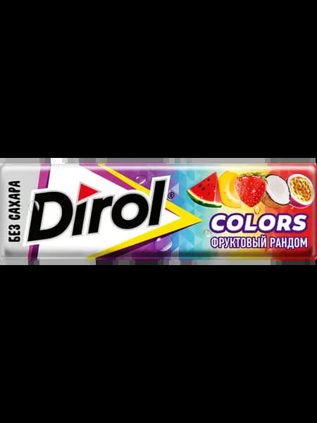Жевательная резинка DIROL Colors Фруктовый рандом, без