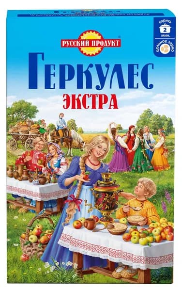 Геркулес Русский продукт Экстра быстрого приготовления, 1кг