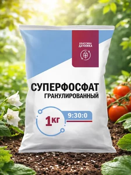 Суперфосфат гранулированный удобрение 1 кг